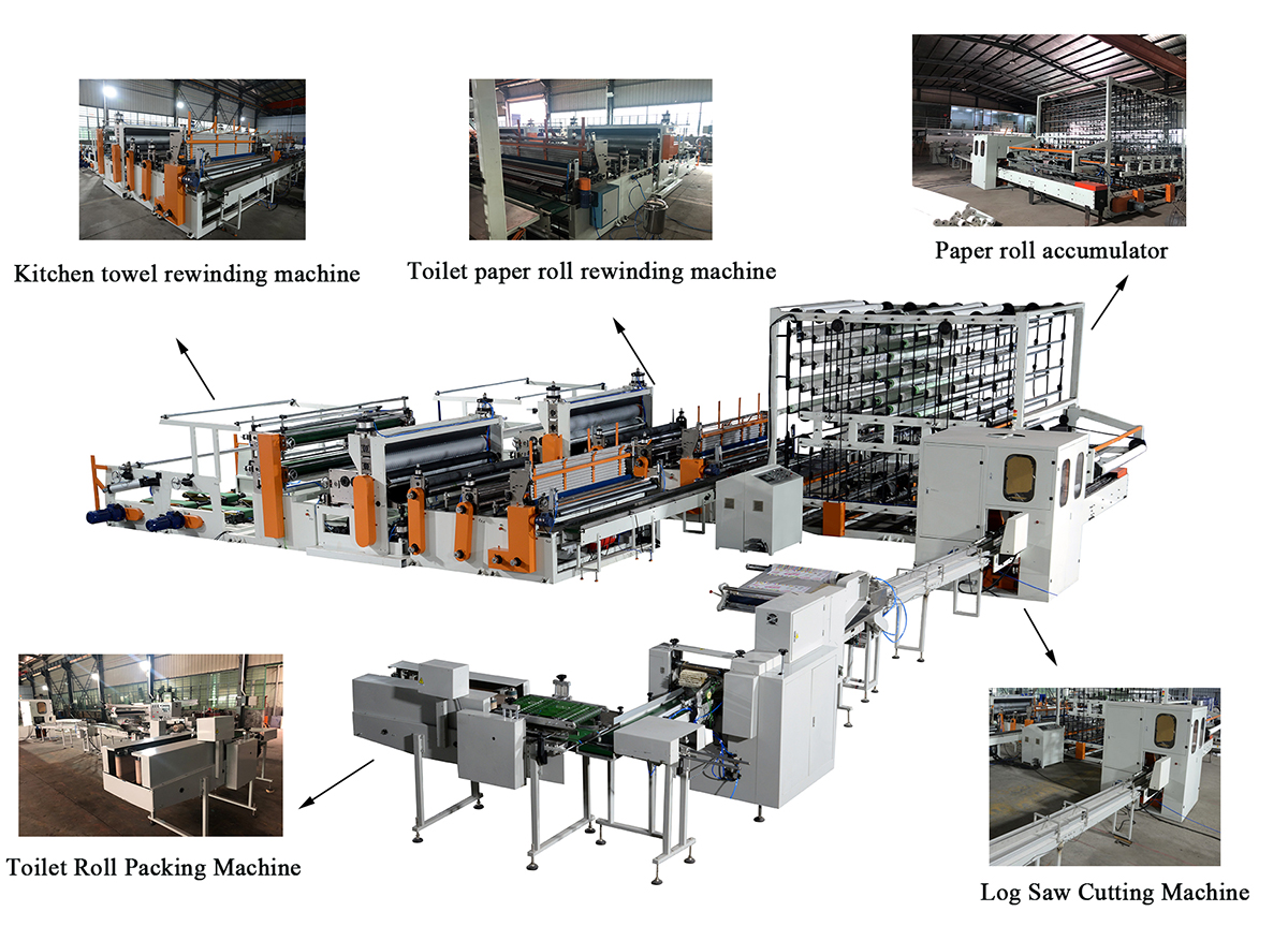 Výrobná linka na výrobu kuchynských utierok na toaletný papier HX-2400B (1)