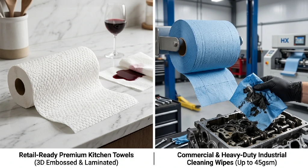 Retail-Ready Premium Kitchen Towels (3D Embossed & Laminated)